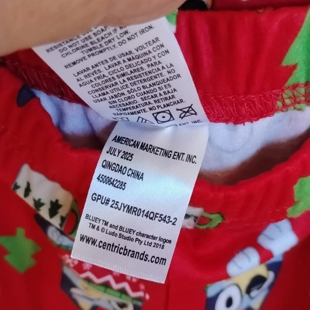NWT Bluey Red Kids 2-Piece Owl Pajama Set